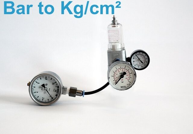 Bar To Kg cm2 Instrumentation Basics