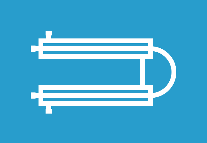 Double Pipe Heat Exchanger P&ID symbol