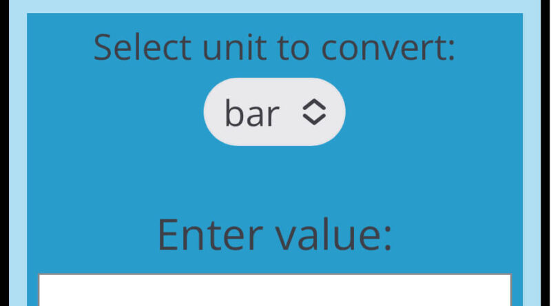 bar to hpa pressure conversion image