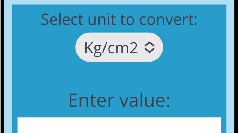 kg/cm2 to mbar