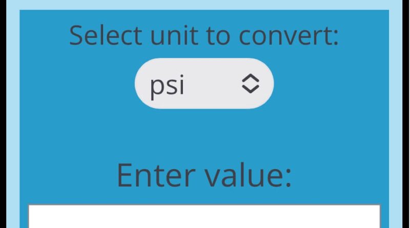 psi to mmhg