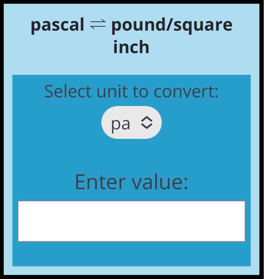pa-to-psi-pressure-conversion