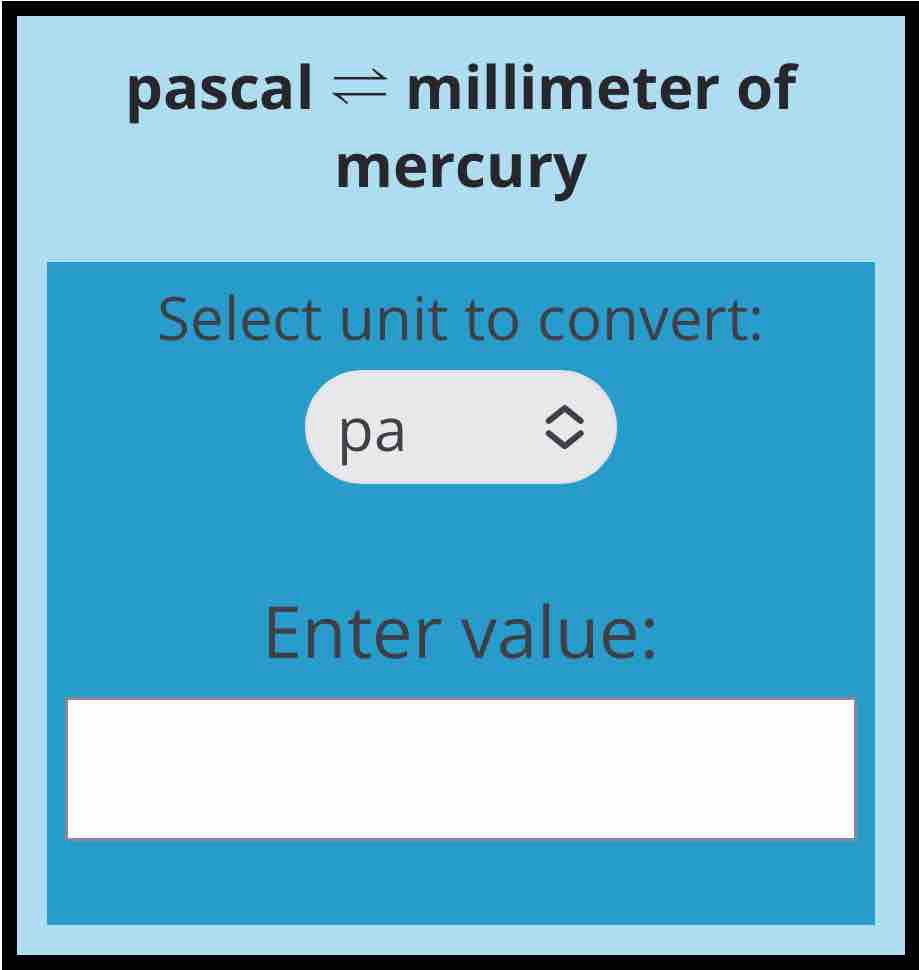 pa to mmhg | Pressure Conversion