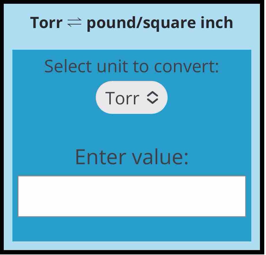 torr-to-psi-pressure-conversion