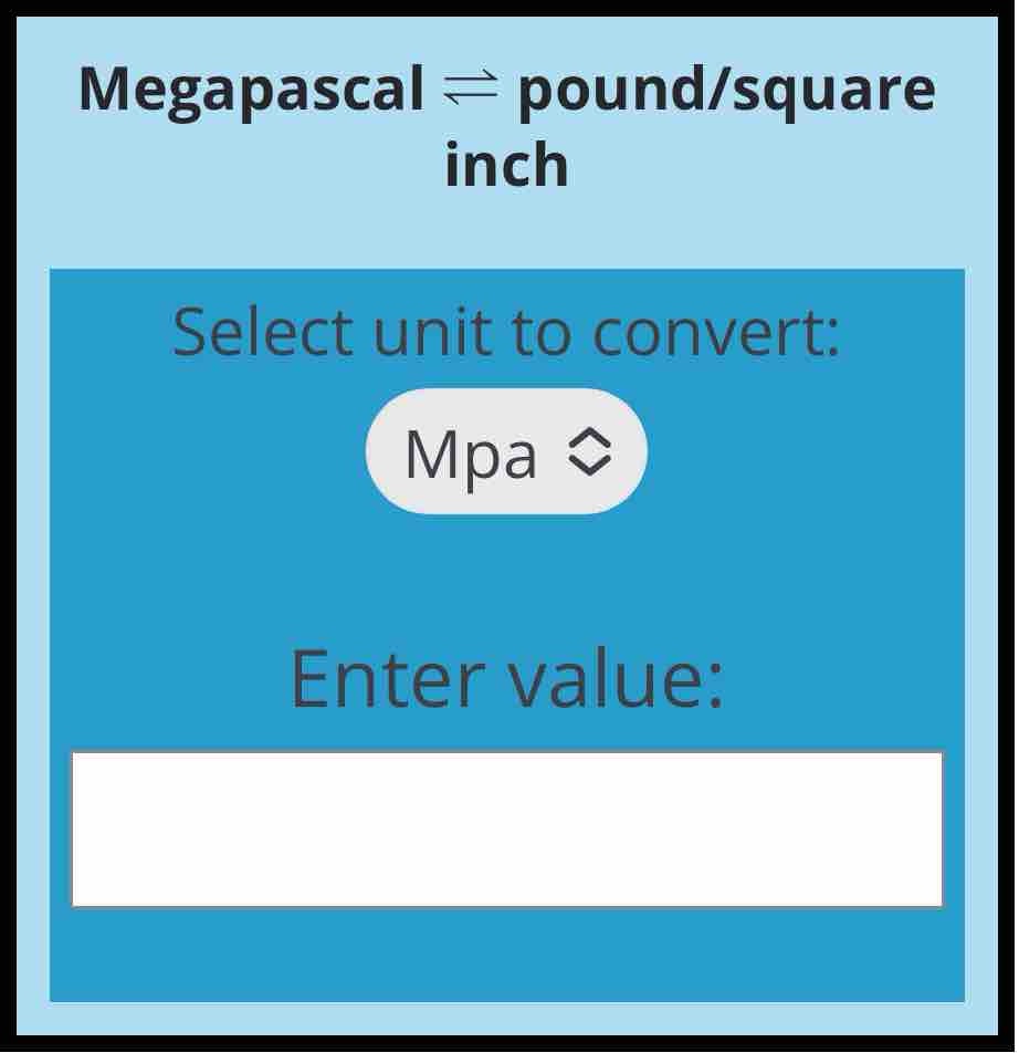 mpa-to-psi-pressure-conversion