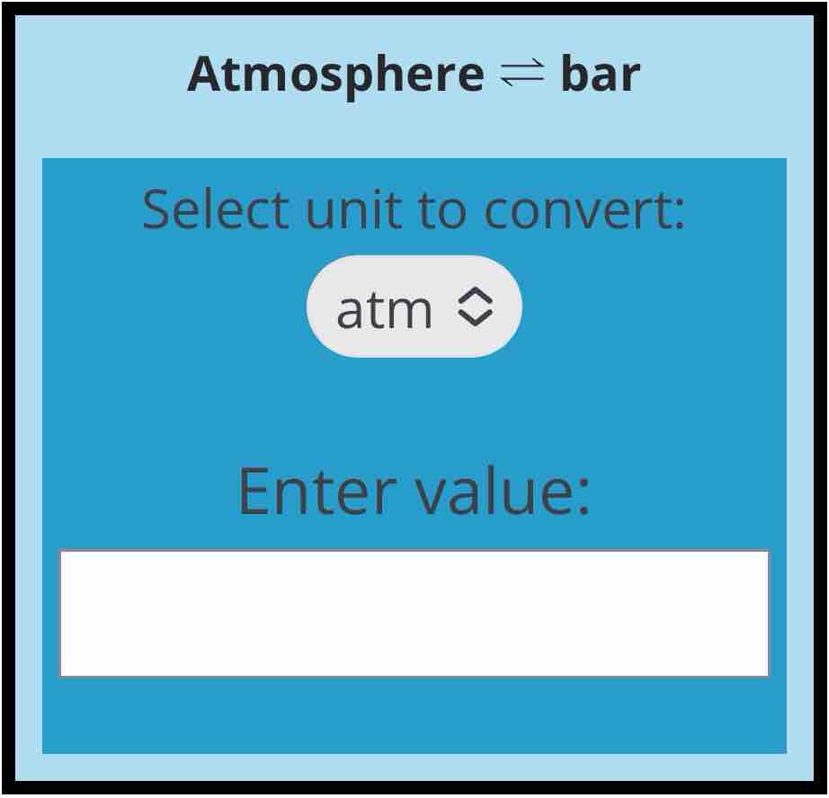 10 bar ile to atm