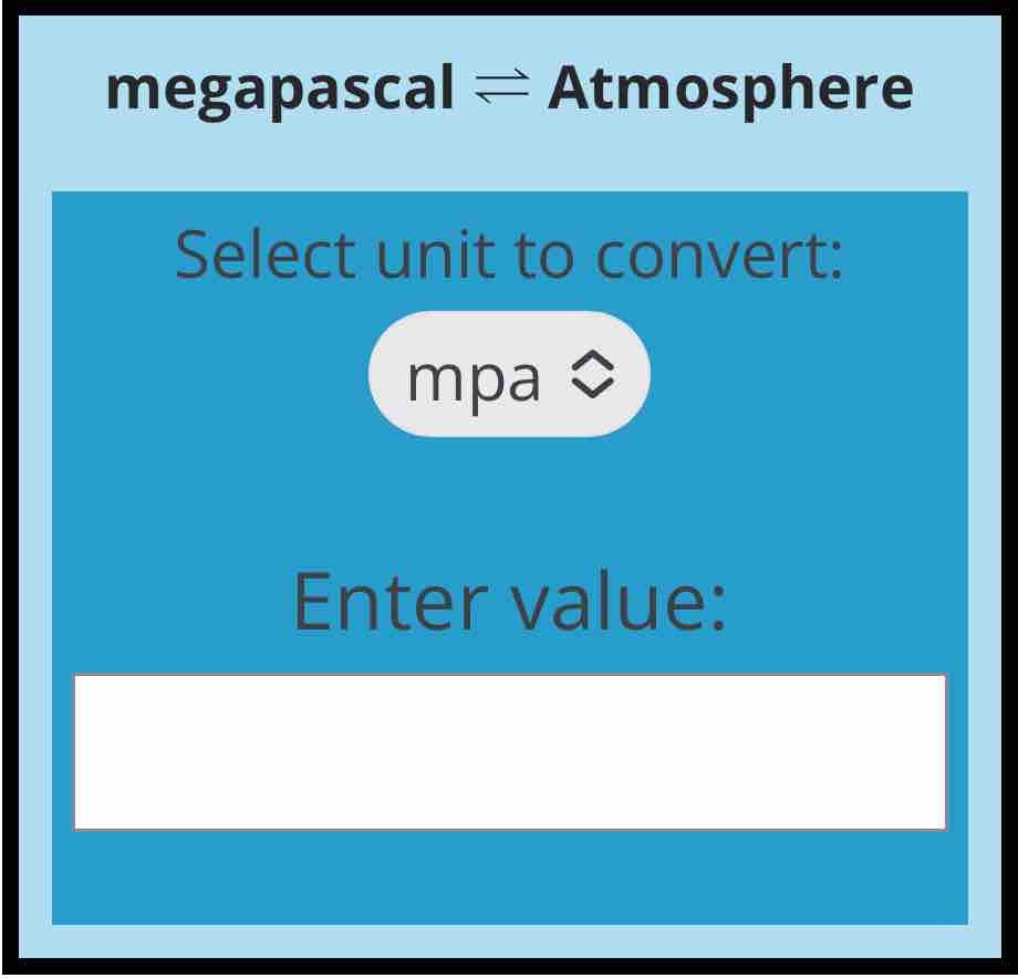 mpa to atm | Pressure Conversion