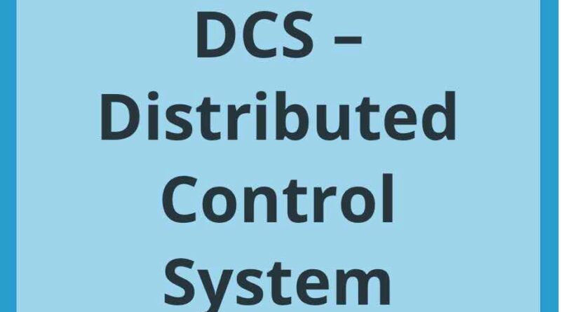 DCS full form in instrumentation