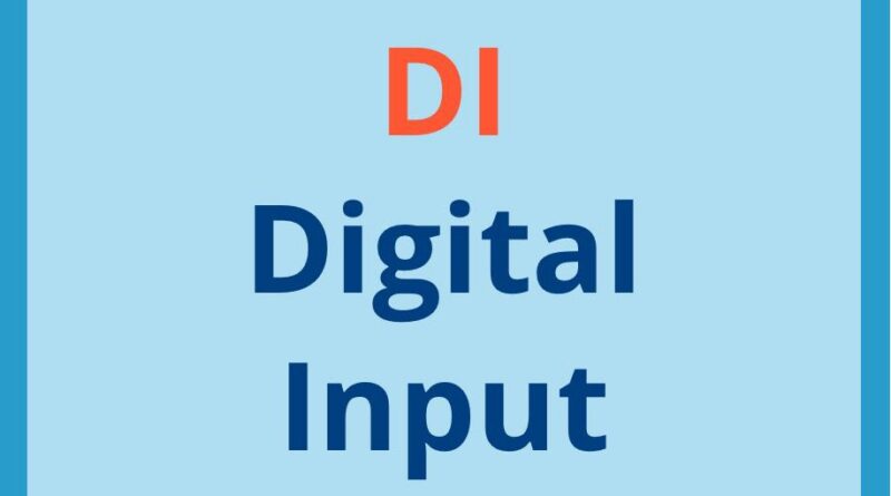 DI full form in instrumentation