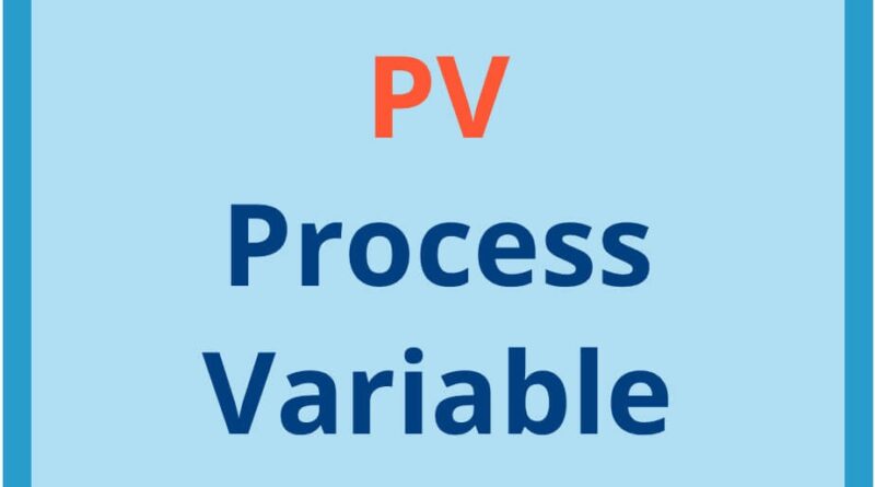 PV full form in instrumentation