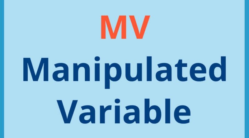 MV full form in instrumentation