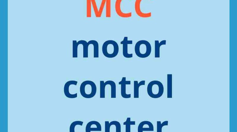 motor control center image full form
