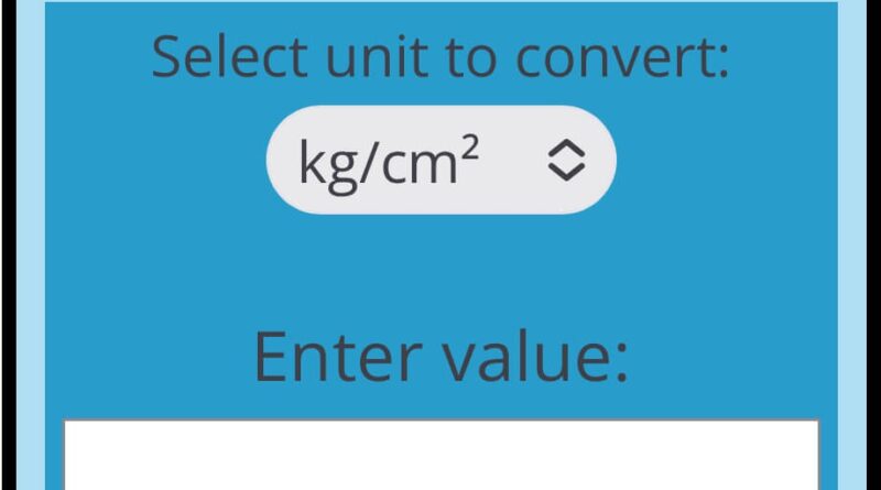kg/cm2 to mmh2o pressure conversion image