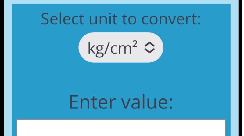 Convert 1 Kg Cm2 To Mpa