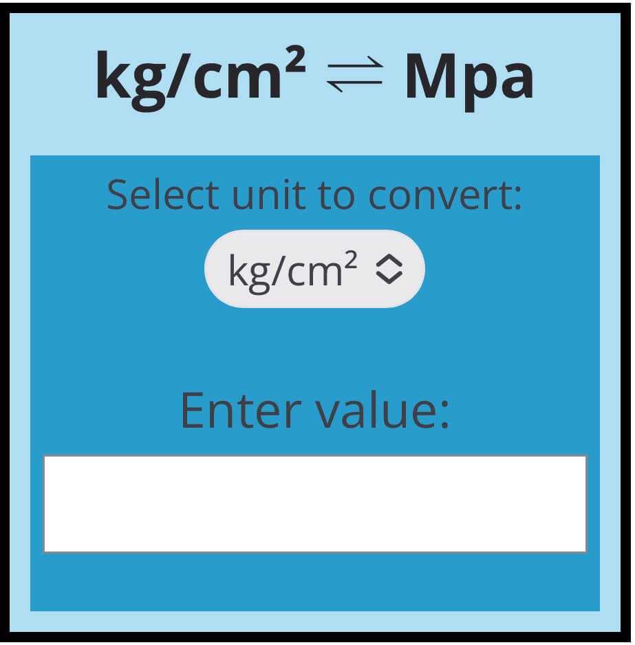 Kg To Mpa Convert