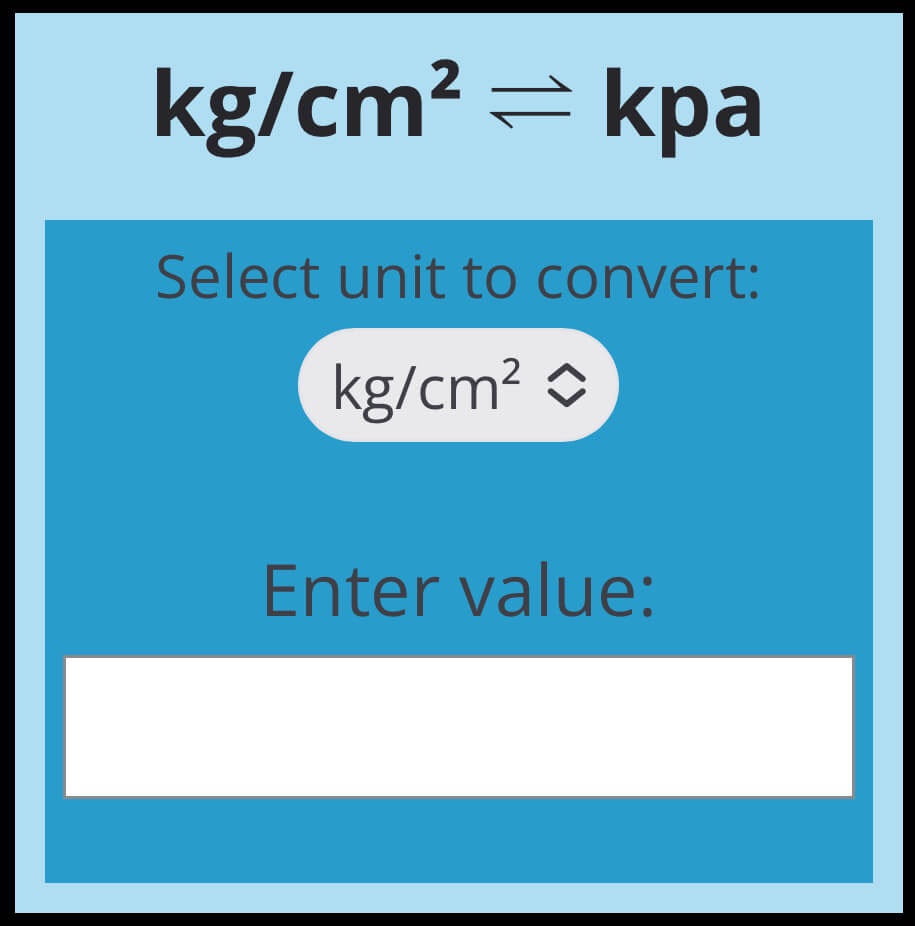 Conversion Kg Cm2 To Psig