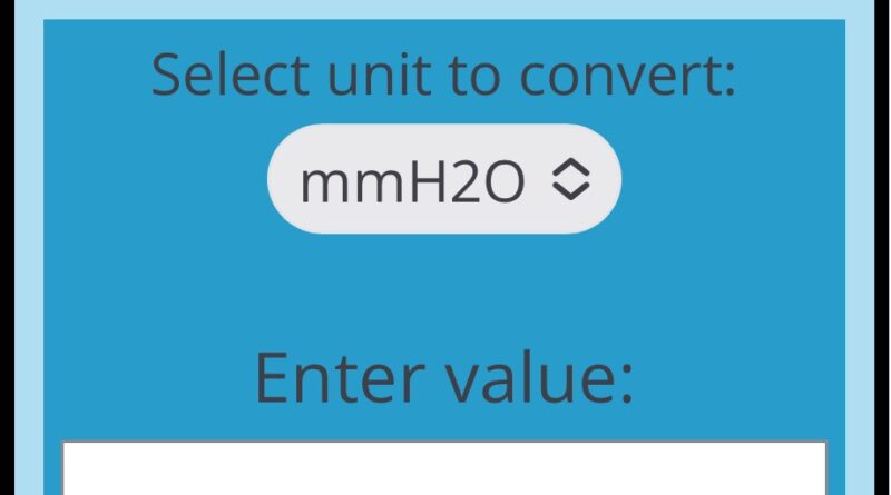mmh2o to psi