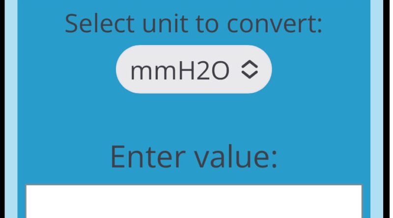 mmh2o to cmhg