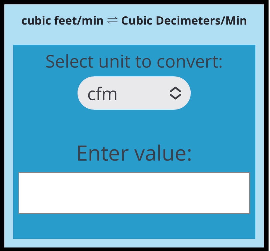 cfm-to-dm3-min-flow-conversion