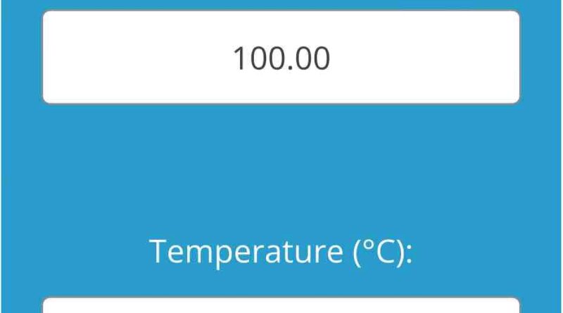 PT100 Calculator