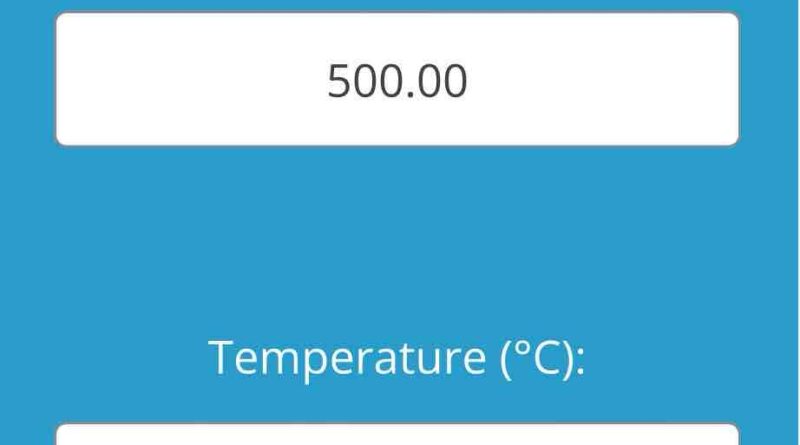 PT500 Calculator