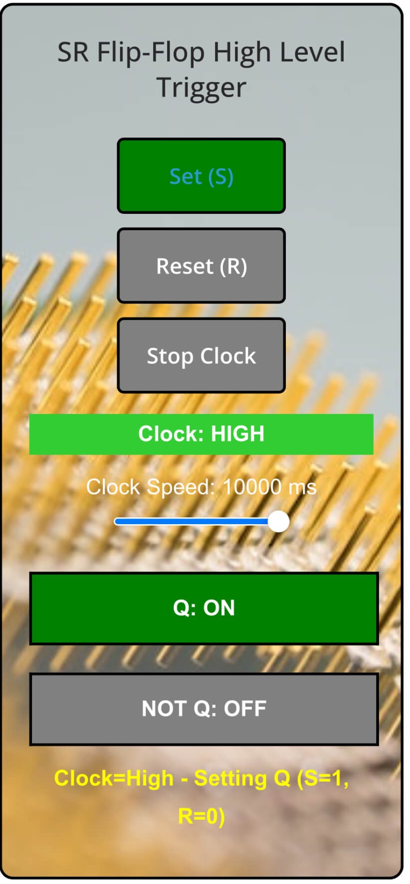 SR FlipFlop High Level Simulator – Visualize Set Reset Logic