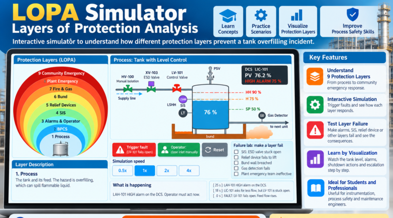 LOPA Simulator – Layers of Protection Analysis