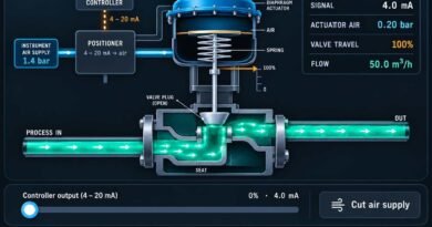 Air-to-Close Control Valve – Fail-Open Animation