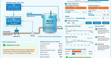Cascade Control Simulator – Single Loop vs Cascade
